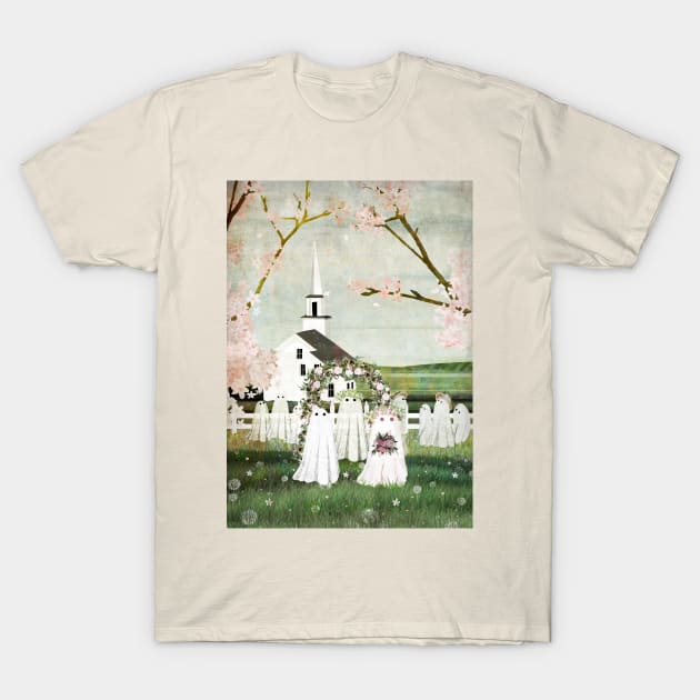 Ghost wedding T-Shirt by KatherineBlowerDesigns